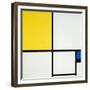 Komposition Mit Blau Und Gelb, 1931-Piet Mondrian-Framed Giclee Print