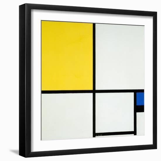 Komposition Mit Blau Und Gelb, 1931-Piet Mondrian-Framed Giclee Print