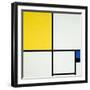 Komposition Mit Blau Und Gelb, 1931-Piet Mondrian-Framed Giclee Print