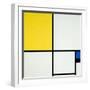 Komposition Mit Blau Und Gelb, 1931-Piet Mondrian-Framed Giclee Print