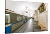 Komsomolaskaya Metro Station, Moscow, Russia, Europe-Miles Ertman-Stretched Canvas