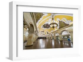 Komsomolaskaya Metro Station, Moscow, Russia, Europe-Miles Ertman-Framed Photographic Print