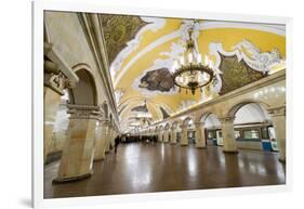 Komsomolaskaya Metro Station, Moscow, Russia, Europe-Miles Ertman-Framed Photographic Print