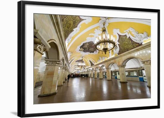 Komsomolaskaya Metro Station, Moscow, Russia, Europe-Miles Ertman-Framed Photographic Print