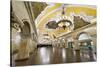 Komsomolaskaya Metro Station, Moscow, Russia, Europe-Miles Ertman-Stretched Canvas