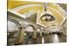 Komsomolaskaya Metro Station, Moscow, Russia, Europe-Miles Ertman-Stretched Canvas