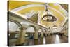 Komsomolaskaya Metro Station, Moscow, Russia, Europe-Miles Ertman-Stretched Canvas