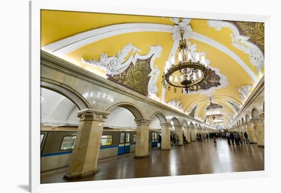 Komsomolaskaya Metro Station, Moscow, Russia, Europe-Miles Ertman-Framed Photographic Print