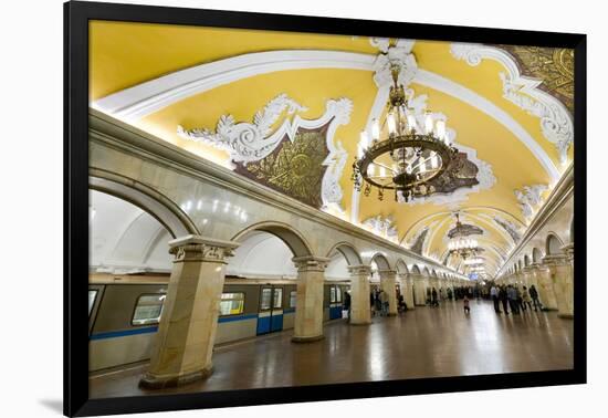 Komsomolaskaya Metro Station, Moscow, Russia, Europe-Miles Ertman-Framed Photographic Print