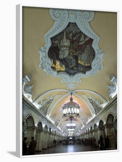 Komsomolskaja Metro, Moscow, Russia-Jon Arnold-Framed Photographic Print