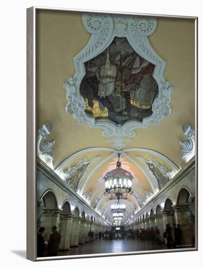 Komsomolskaja Metro, Moscow, Russia-Jon Arnold-Framed Photographic Print