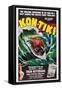 Kon-Tiki, Norwegian Poster, 1950-null-Framed Stretched Canvas