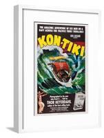 Kon-Tiki, Norwegian Poster, 1950-null-Framed Art Print