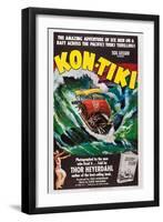 Kon-Tiki, Norwegian Poster, 1950-null-Framed Art Print