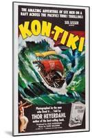 Kon-Tiki, Norwegian Poster, 1950-null-Mounted Art Print