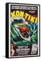 Kon-Tiki, Norwegian Poster, 1950-null-Framed Stretched Canvas
