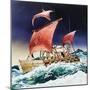 Kon-Tiki on its Epic Voyage-English School-Mounted Giclee Print