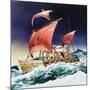 Kon-Tiki on its Epic Voyage-English School-Mounted Giclee Print