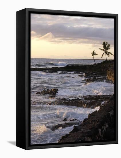 Kona Coastline, Island of Hawaii, USA-Savanah Stewart-Framed Stretched Canvas