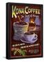 Kona Coffee - Hawaii-null-Framed Poster