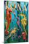 Kona, Hawaii - Seahorses-Lantern Press-Mounted Art Print