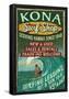Kona, Hawaii - Surf Shop-null-Framed Poster
