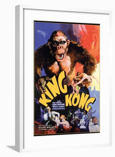 Kong, 1933, "King Kong" Directed by Merian C. Cooper, Ernest B. Schoedsack-null-Framed Giclee Print