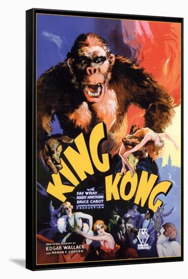 Kong, 1933, "King Kong" Directed by Merian C. Cooper, Ernest B. Schoedsack-null-Framed Stretched Canvas