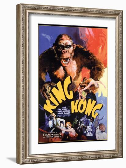 Kong, 1933, "King Kong" Directed by Merian C. Cooper, Ernest B. Schoedsack-null-Framed Giclee Print