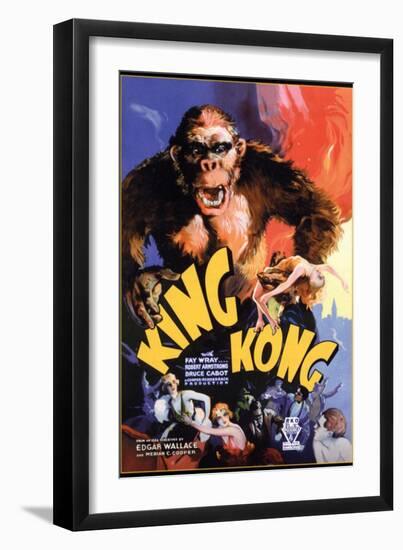 Kong, 1933, "King Kong" Directed by Merian C. Cooper, Ernest B. Schoedsack-null-Framed Giclee Print