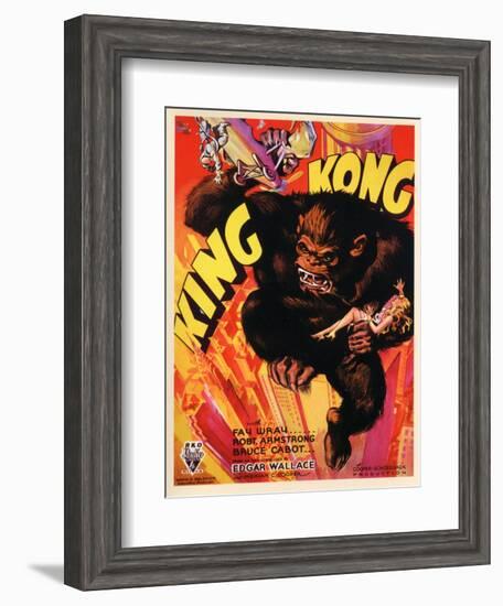 Kong, 1933, "King Kong" Directed by Merian C. Cooper, Ernest B. Schoedsack-null-Framed Giclee Print