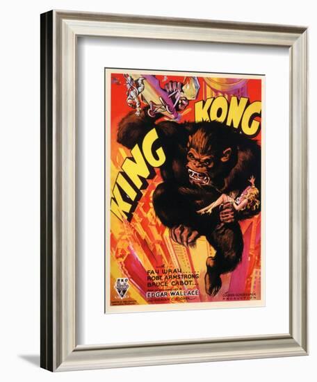 Kong, 1933, "King Kong" Directed by Merian C. Cooper, Ernest B. Schoedsack-null-Framed Giclee Print