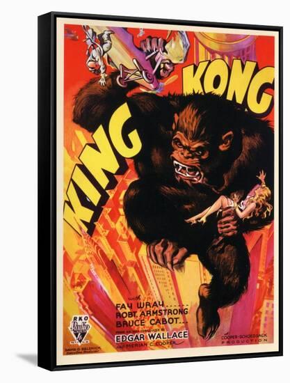 Kong, 1933, "King Kong" Directed by Merian C. Cooper, Ernest B. Schoedsack-null-Framed Stretched Canvas