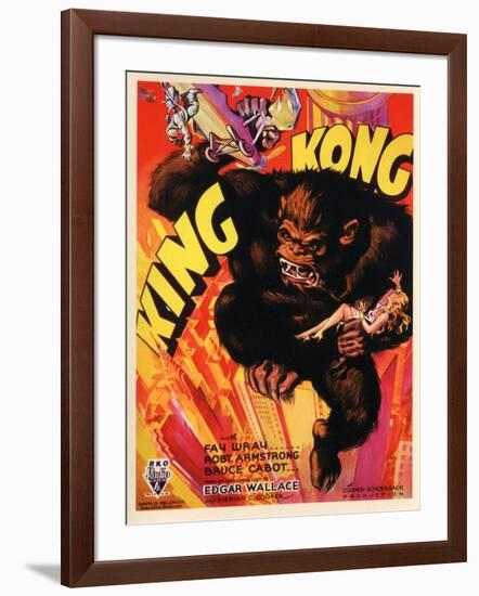 Kong, 1933, "King Kong" Directed by Merian C. Cooper, Ernest B. Schoedsack-null-Framed Giclee Print