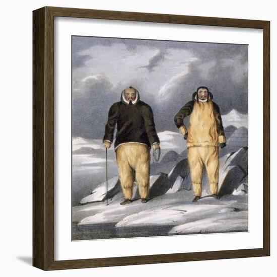 Koniaroklik and Neweetioke, 1835-John Ross-Framed Giclee Print