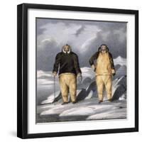 Koniaroklik and Neweetioke, 1835-John Ross-Framed Giclee Print