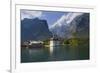 Konigsee lake St Bartholomeo Bavaria Germany-Charles Bowman-Framed Photographic Print