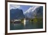 Konigsee lake St Bartholomeo Bavaria Germany-Charles Bowman-Framed Photographic Print