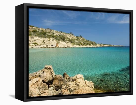 Konnos Beach, Protaras, Cyprus, Mediterranean, Europe-Stuart Black-Framed Stretched Canvas