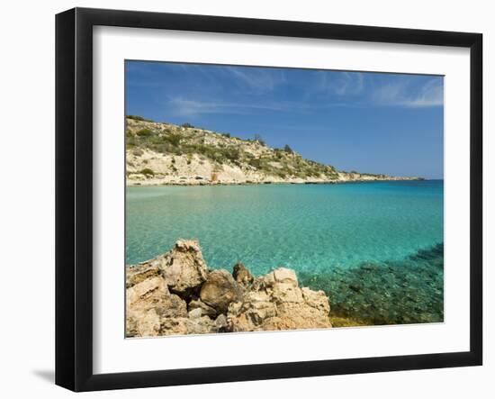 Konnos Beach, Protaras, Cyprus, Mediterranean, Europe-Stuart Black-Framed Photographic Print