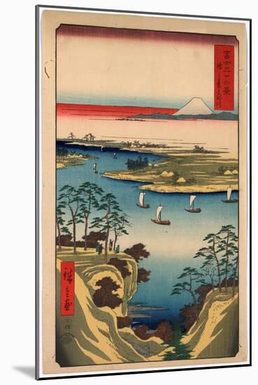 Konodai Tonegawa Ando 1797-1858-Utagawa Hiroshige-Mounted Giclee Print