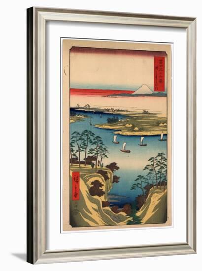 Konodai Tonegawa Ando 1797-1858-Utagawa Hiroshige-Framed Giclee Print