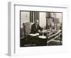 Konrad Adenauer German Statesman First Chancellor of West Germany after World War Two-null-Framed Art Print