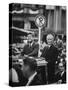 Konrad Adenauer with President John F. Kennedy-John Dominis-Stretched Canvas