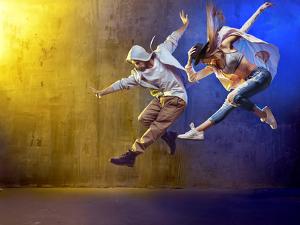 Stylish Dancers Dancing In A Concrete PlaceKonrad Bk Stylish Dancers Dancing In A Concrete PlaceKonrad Bk