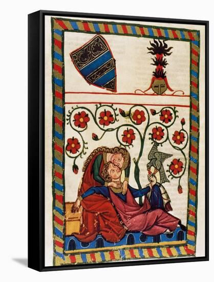 Konrad Von Altstetten, Swiss Ministerial Rests with His Beloved after a Whipped Hunting. Fol.…-null-Framed Stretched Canvas