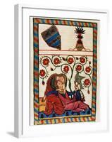 Konrad Von Altstetten, Swiss Ministerial Rests with His Beloved after a Whipped Hunting. Fol.…-null-Framed Giclee Print