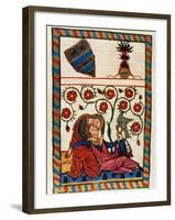 Konrad Von Altstetten, Swiss Ministerial Rests with His Beloved after a Whipped Hunting. Fol.…-null-Framed Giclee Print