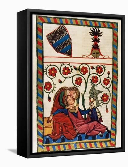 Konrad Von Altstetten, Swiss Ministerial Rests with His Beloved after a Whipped Hunting. Fol.…-null-Framed Stretched Canvas