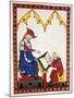 Konrad Von Wurzburg, Who Died in 1287, Dictates to a Scribe. Fol. 383R. Codex Manesse (Ca.1300)-null-Mounted Giclee Print